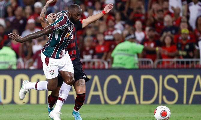 Manoel del Fluminense en partido disputado en Rio de Janeiro