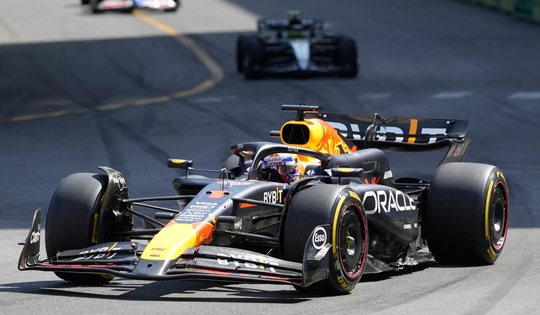 Max Verstappen de Red Bull en el Gran Premio de Monaco