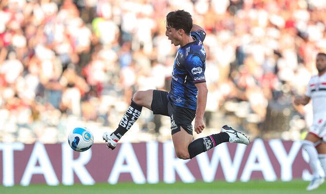 Lorenzo Faravelli de Independiente del Valle en la final de la Copa Sudamericana