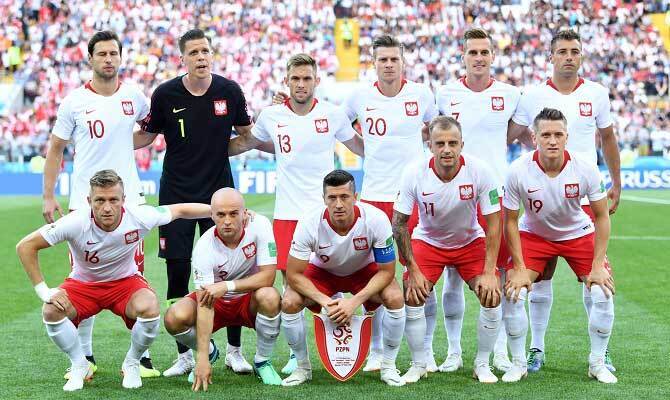 La selección polaca minutos antes de un partido