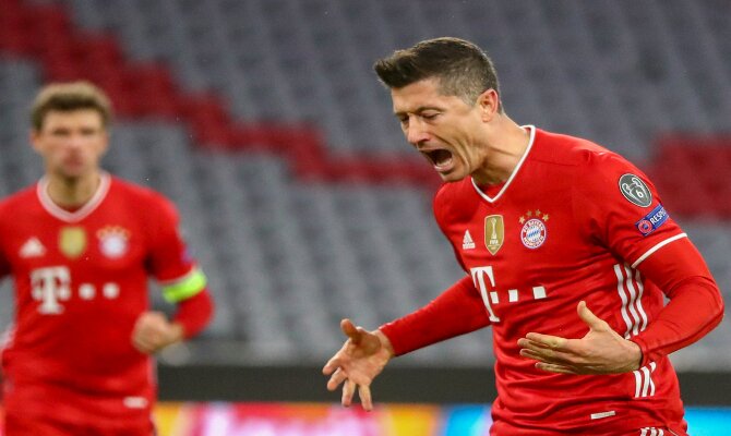 Lewandowski, estrella del Bayern Múnich, uno de los favoritos en las cuotas de la Champions League