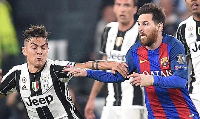 Messi (derecha) y Dybala (izquierda) serán determinantes en las cuotas del Barcelona vs Juventus.