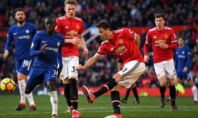 Partido entre Manchester United y Chelsea