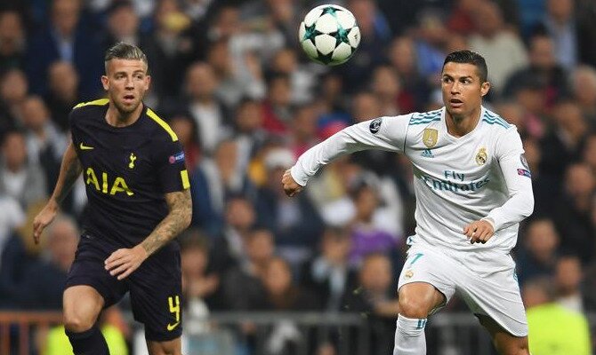 Cristiano (derecha) será fundamental en las cuotas del Tottenham vs Real Madrid.